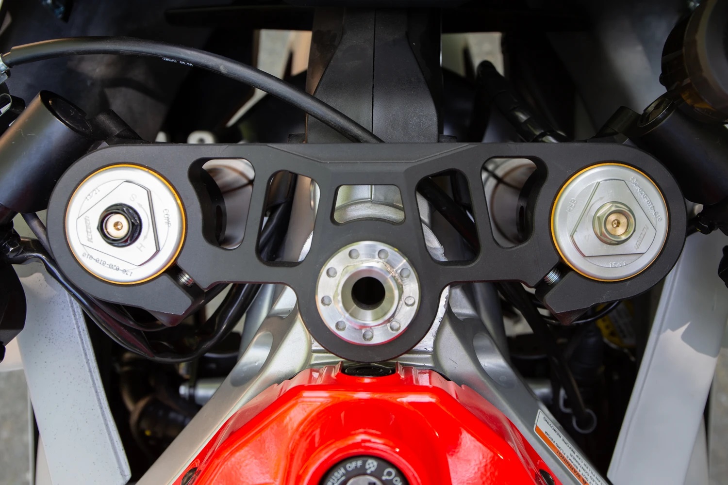 Woodcraft Billet Upper Triple Clamp for Aprilia RS 660 Woodcraft Billet Upper Triple Clamp for Aprilia RS 660